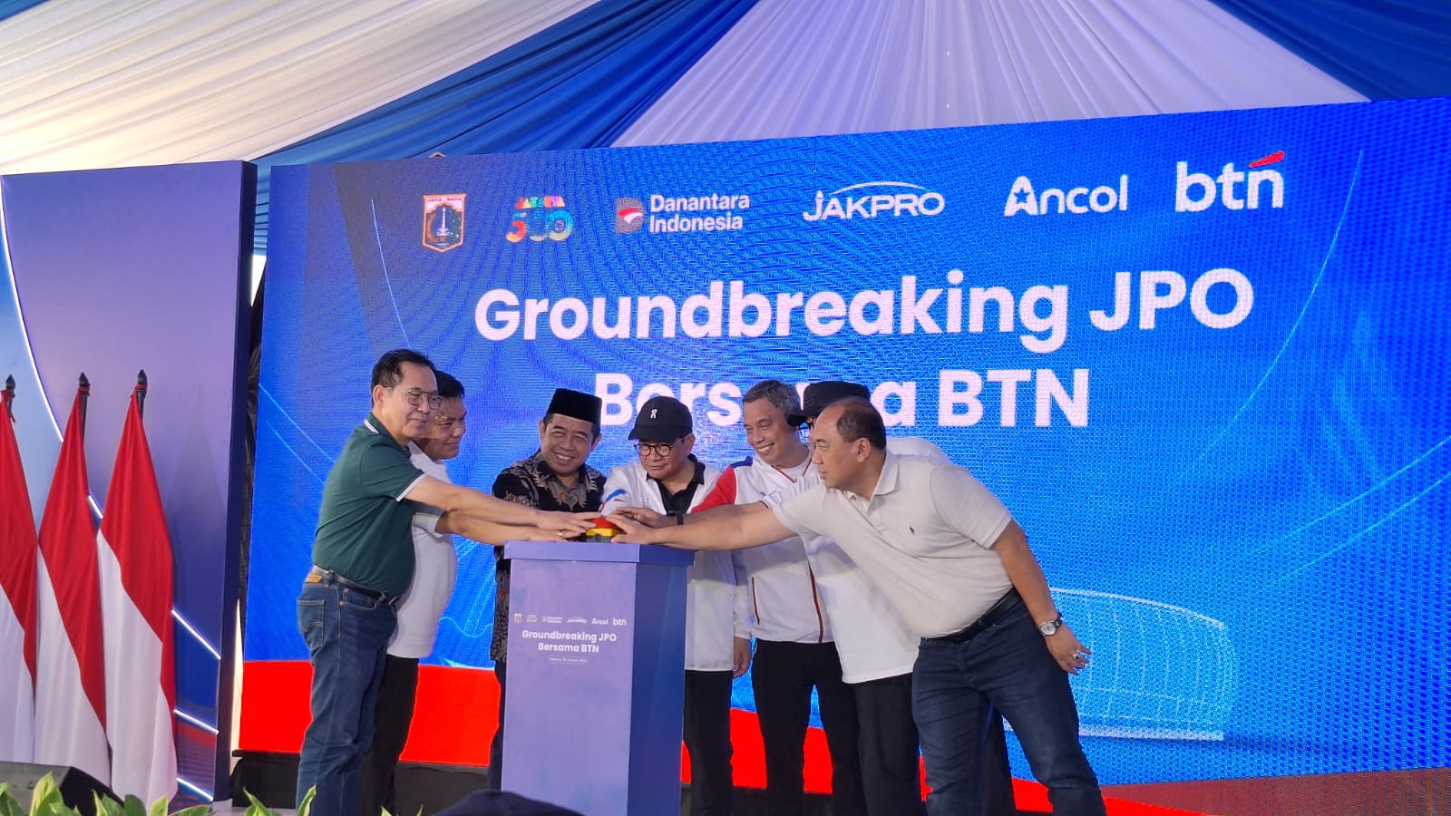 Gubernur DKI Jakarta, Bp Pramono Anung Resmikan Pembangunan JPO JIS–Ancol